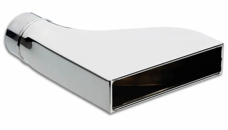 Vibrant 7.75In X 1.875In Rectangular Ss Exhaust Tip (Camaro Style) - With 2.5In Inlet 1