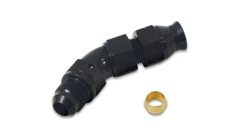 Vibrant 45 Degree 5/16In Tube To Male -6An Flare Adapter W/ Olive Inserts 1